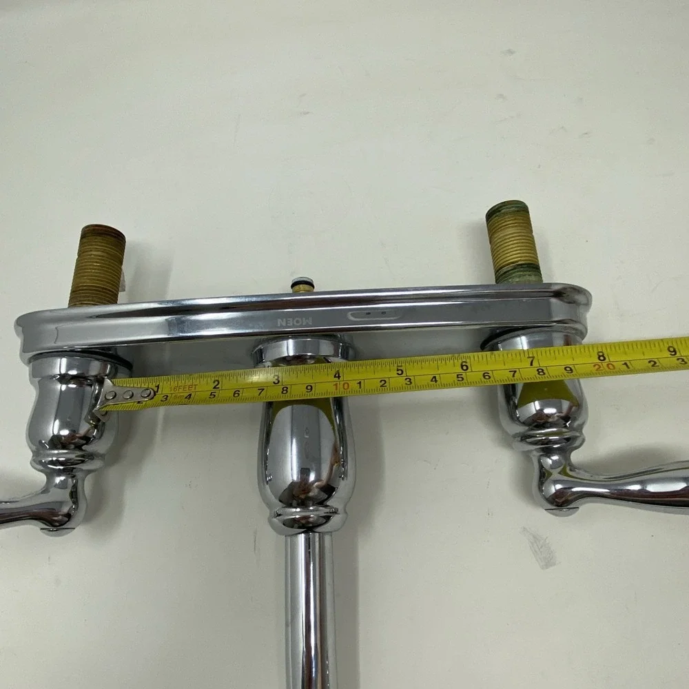 Moen Kitchen 2-Handle Standard 10 In Tall Bridge Arc Faucet in‎ Chrome Silver